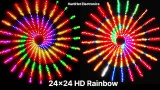 24x24 HD Rainbow Controller. Pixel Led Circle Setup.Hardhat Electronics.7415463658 News