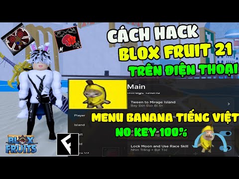 Cách Hack Blox Fruits 21 Trên Điện Thoại No Key Menu Banana Full Tiếng Việt Auto Farm, Raid Tộc V4