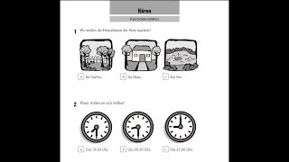 German exam A1 Listening part 1 texts from 4 to 5(Start deutsch)/Deutsch lernen