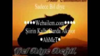 Gel Diye Değil, Sev Diye Değil... Sadece Bil Diye.....