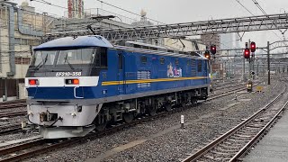 EF210-358桃太郎(前照灯LED)【EF65-2068＋EH500-13 OM入場に伴う牽引機返却回送】(単8253レ・[鶴臨A991])大宮駅5番線発車シーン 2025.3/3