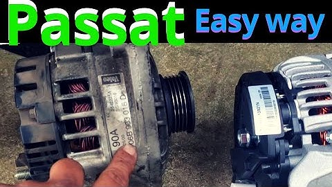2001 VOLKSWAGEN Alternator Replacement, How to change Alternator for VW Passat Easy way