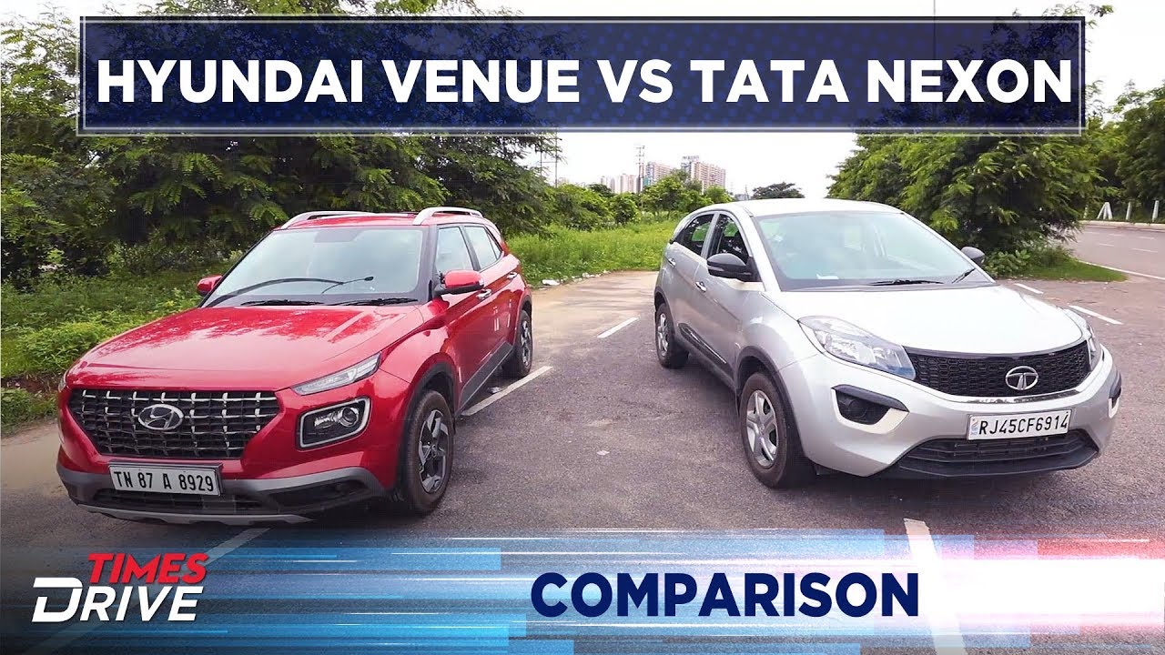 Hyundai Venue vs Tata Nexon Detailed Comparison Times Drive YouTube