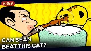 why s this cat attacking mr bean mr bean cartoons kids