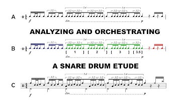 Snare Drum Etude: Analysis and Drum Set Orchestration