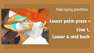 Technique:Lower Palm press - Lower & mid back
