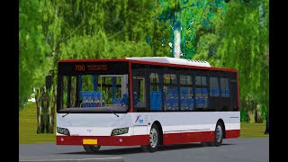 OMSI 2 Map «Fox Hole» Line 700 Wanxiang Daewoo SXC6110GBEV Electric Bus