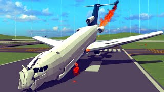 Best Airplane Crashes and Emergency Landings | Besiege