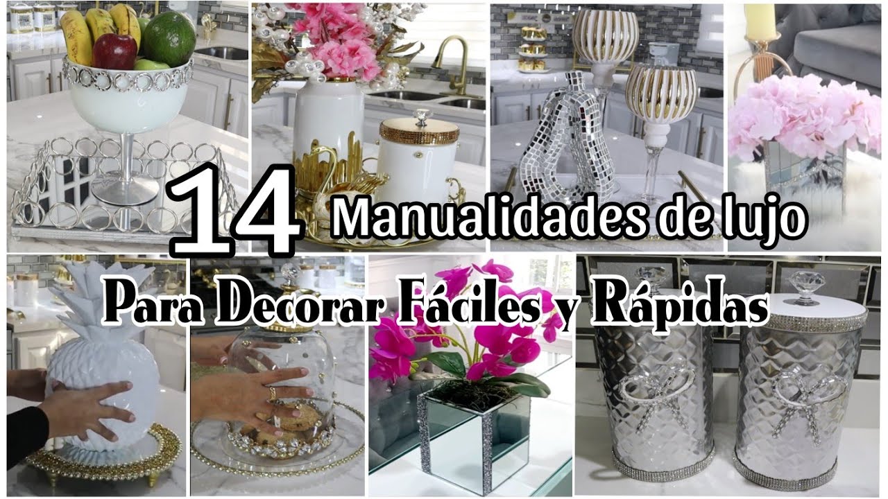 MANUALIDADES FÁCILES PARA DECORAR EL HOGAR ELEGANTE