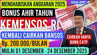 MANTAB ☑ BANSOS TUNAI BLT  200.000 MULAI CAIR 01 - 24 DES 2024 • BOCORAN BANSOS AWAL TAHUN 2026 CEK🔻