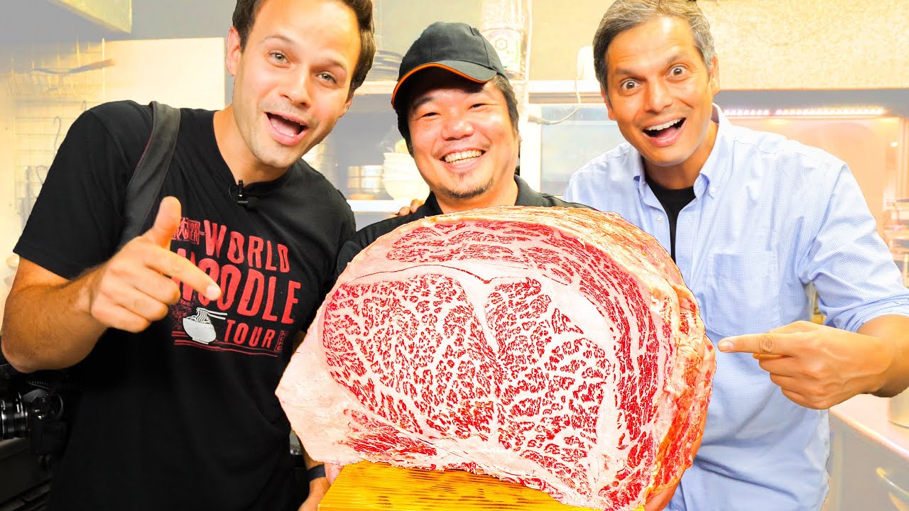 WAGYU Beef EXTREME Steak (A5 Level!) in Japan + OLIVE Wagyu Udon + BEST UDON Tour of Kagawa, Japan! | The Food Ranger