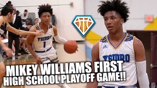 MIKEY WILLIAMS FIRST HIGH SCHOOL PLAYOFF GAME!! | Drops 37 \& Advances to Next Round