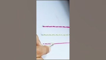 couching stitch embroidery || how to make couching stitch || #shorts #youtubevideos