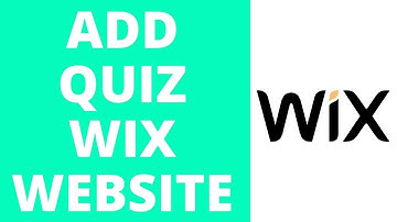 How to Add Quiz on Wix! (2021)