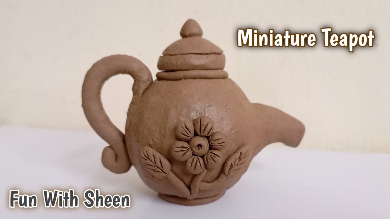 Miniature Teapot Clay teapot How to make clay pot Mini clay pot