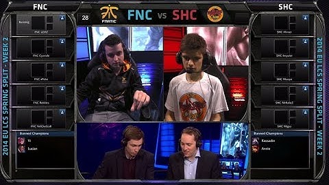 Fnatic vs Supa Hot Crew | Season 4 EU LCS Spring split 2014 W2D2 G3 | FNC vs SHC