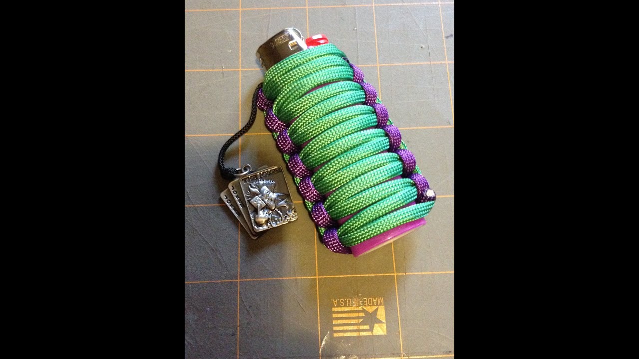 Making a paracord wrapped  Joker Bic lighter