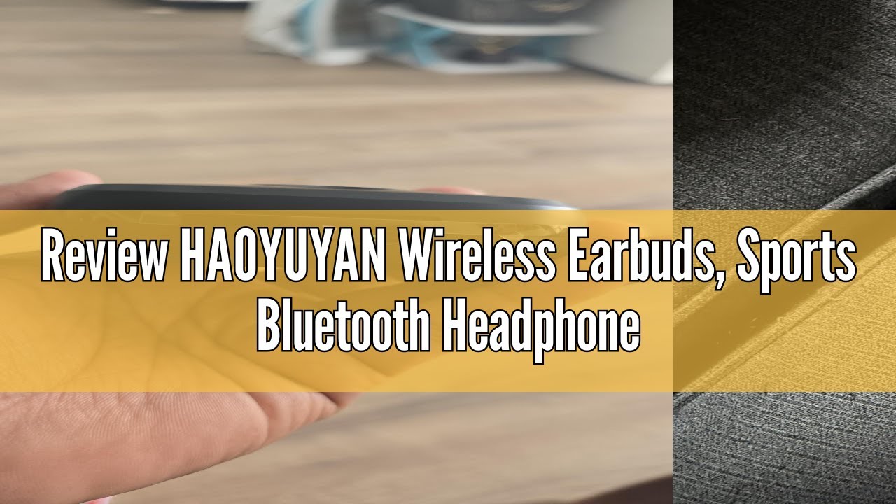 Review HAOYUYAN Wireless Earbuds, Sports Bluetooth Headphones, 80Hrs Playtime Ear Buds with LED Powe