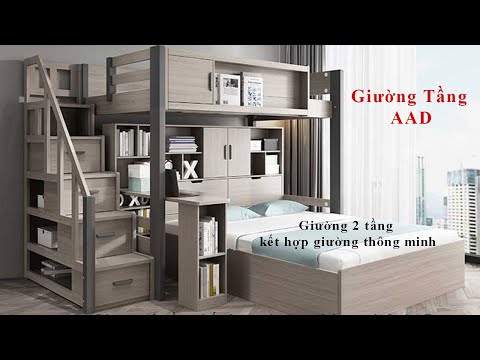 Video Giường tầng kết hợp tủ quần áo giường thông minh giá... - youtube