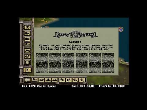 RAILROAD TYCOON 2    -PS1 Gameplay 1998 Game