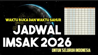 Jadwal imsakiyah dan jadwal buka puasa ramadan 2026 untuk seluruh wilayah indonesia