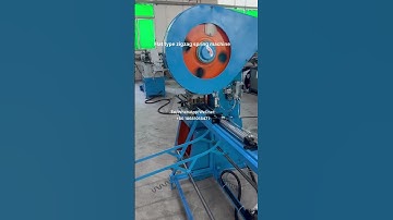 Zigzag sofa spring making machine #machine #sofaspring #factoryproducts