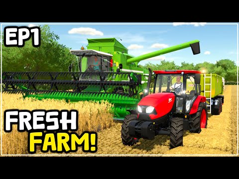 Starting A Fresh Farm - Hard Mode - Fs22 - Episode 1