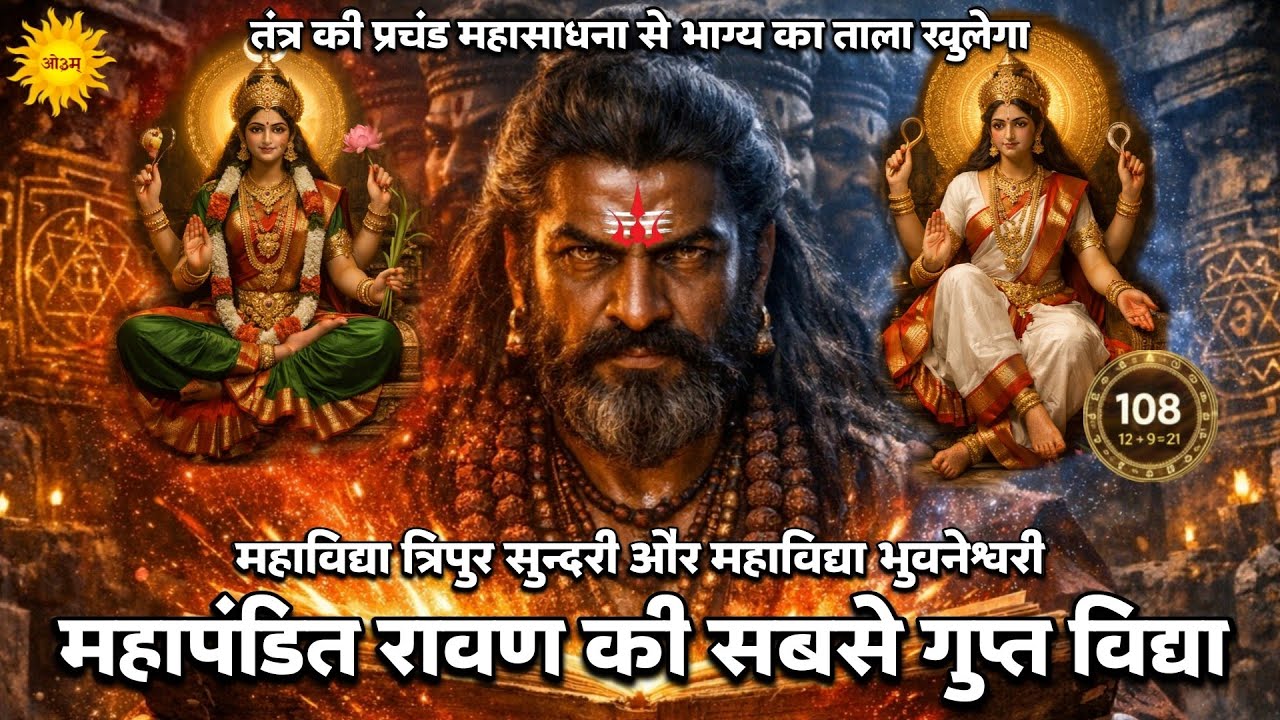 Tripura Sundari और Bhuvaneshwari गुप्त मंत्र Ravan Samhita की प्रचंड साधना से खुलेगा भाग्य का ताला