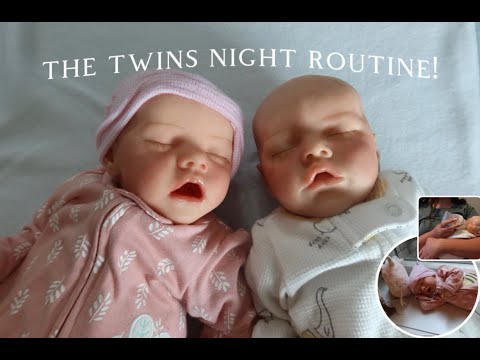 NIGHT ROUTINE OF TWIN REBORN DOLLS!