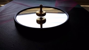 Lambda SOLID Brass Top with instrument-grade ruby sphere, made by Prometheus Lights.