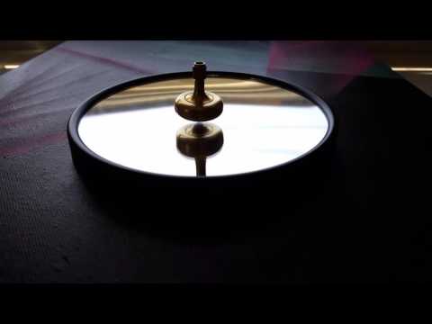 Lambda SOLID Brass Top with instrument-grade ruby sphere, made by Prometheus Lights.