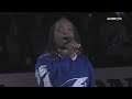 BOS@TBL, Gm2: TSGT. Bryson sings the national anthem