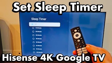 Hisense 4K Smart Google TV: How to Set Sleep Timer (Auto Turn Off)