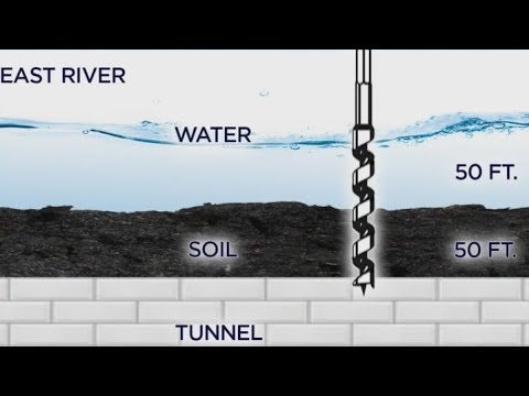 East River water leaks into Queens-Midtown Tunnel - YouTube