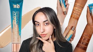 Urban Decay Hydromaniac Glowy Tinted Hydrator Foundation Review 12 Hour Wear Test