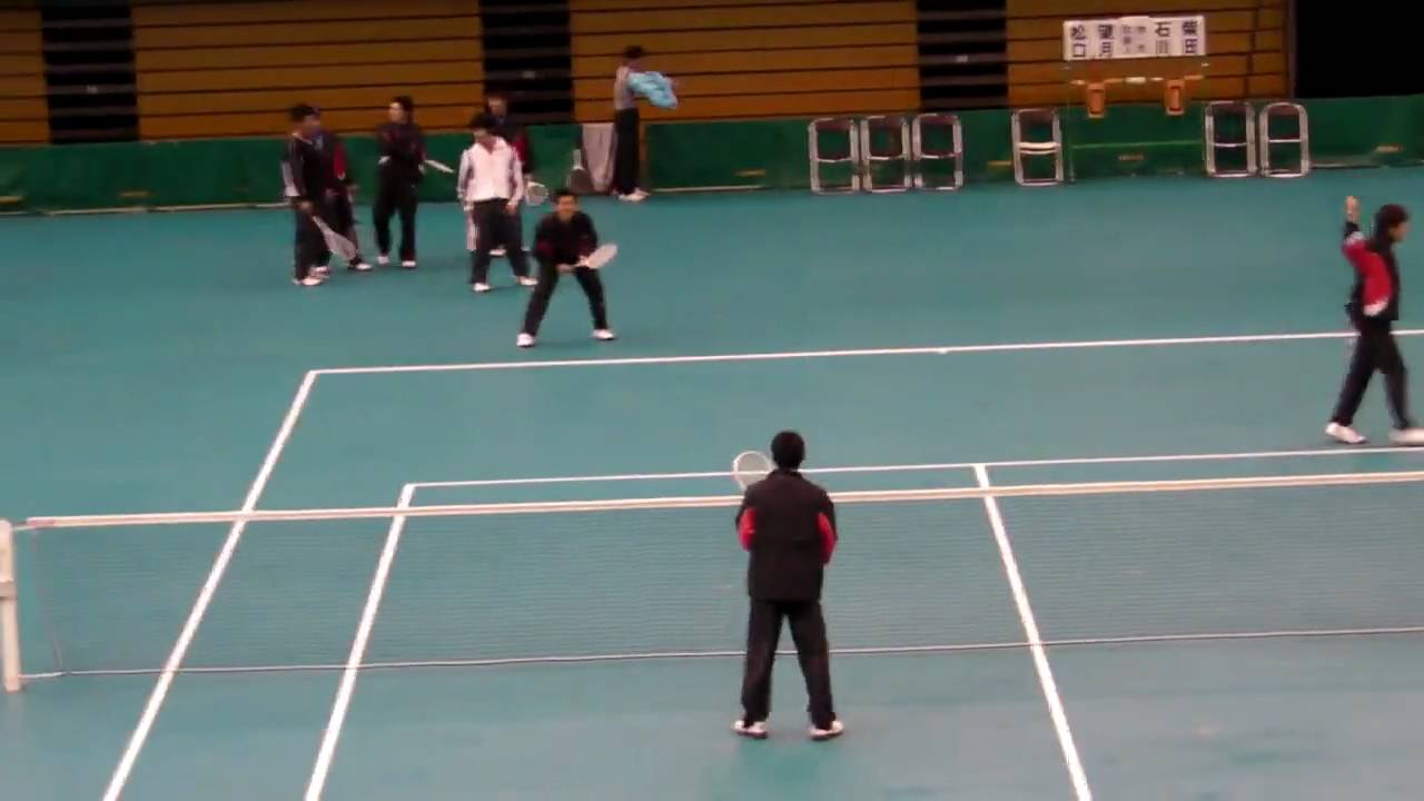 公開練習(男子)　後衛練習