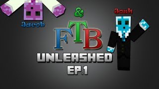 Minecraft FTB Unleashed Modpack Multiplayer Ep.1 - The Mountain