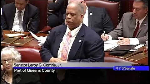 Senator Comrie honors the life of former Assemblym...