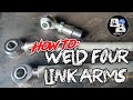 How to weld a 4 Link end, and rod ends explained: BackyardBuilds