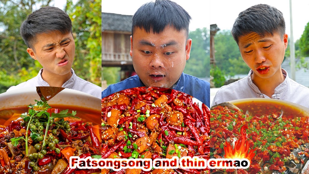 ⁣cooking | pork belly | mukbangs | food mukbang | seafood | fatsongsong and thinermao | mukbang