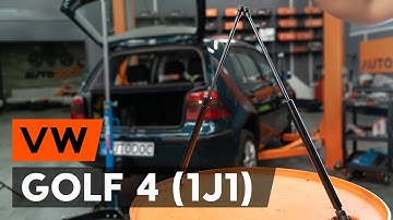 Wie VW GOLF 4 (1J1) Heckklappendämpfer wechseln [AUTODOC TUTORIAL]