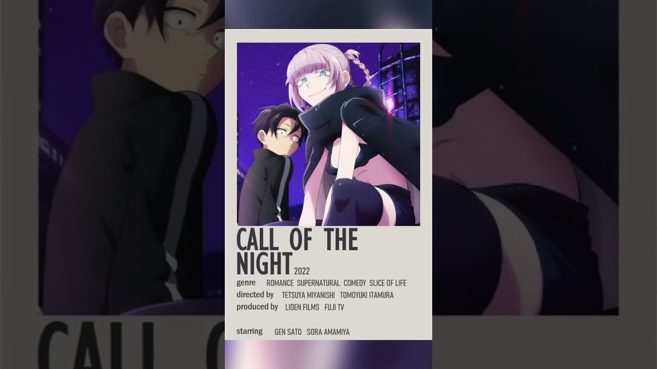 Call of the Night  Minimalist poster, Anime, Poster