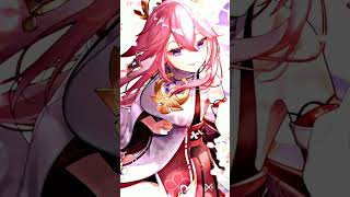 Genshin Impact Yae Miko character Wallpaper #genshinimpact #yaemiko #wallpaper #character
