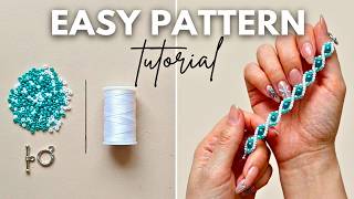 Easy bracelet tutorial for beginner beaders. How to make a beaded bracelet
