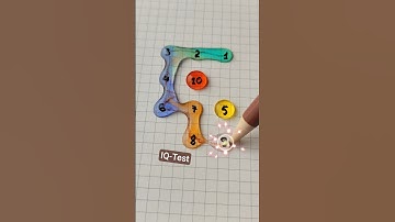 Nối các giọt nước từ 1 đến 10 #iqtest #quiz #games