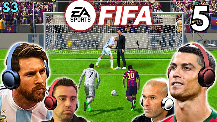 Messi & Ronaldo play FIFA - ZIDANE vs XAVI!