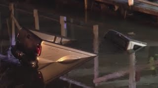 A door knock, stolen truck, river crash, rescued dog