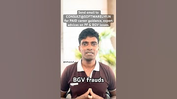 Becareful with BGV scams #softwarelyf #softwarekastalu #bgv #backgroundcheck #itjobs #motivation