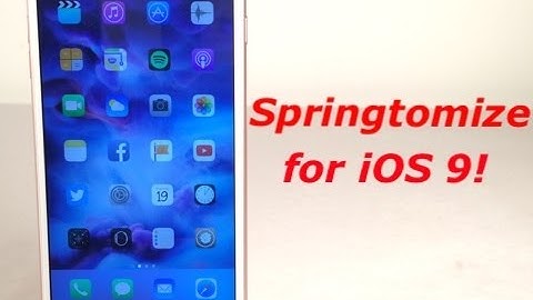 Springtomize 3 Updated for iOS 9!