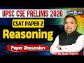 UPSC CSE Prelims 2026 GS Paper - 2 | Reasoning Paper Discussion by Dhrub Sir | KGS IAS English